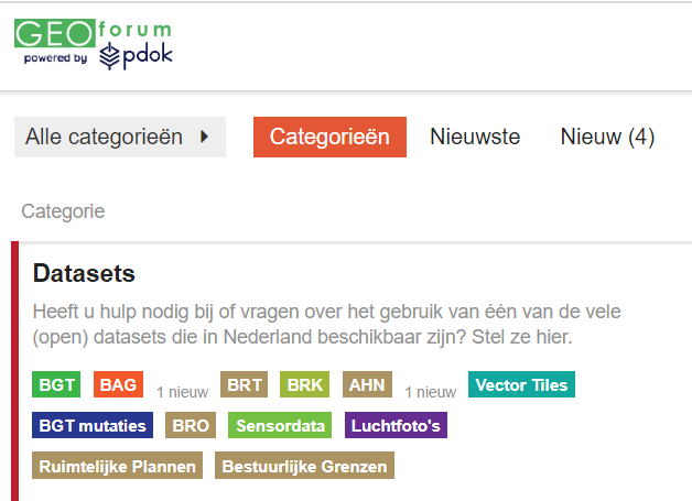 Voorbeeld van het Geoforum